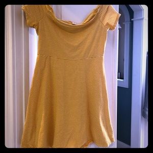 Old Navy mustard yellow mini dress size M